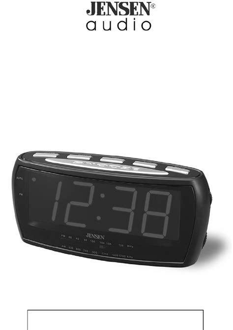 how to set clock on jensen radio